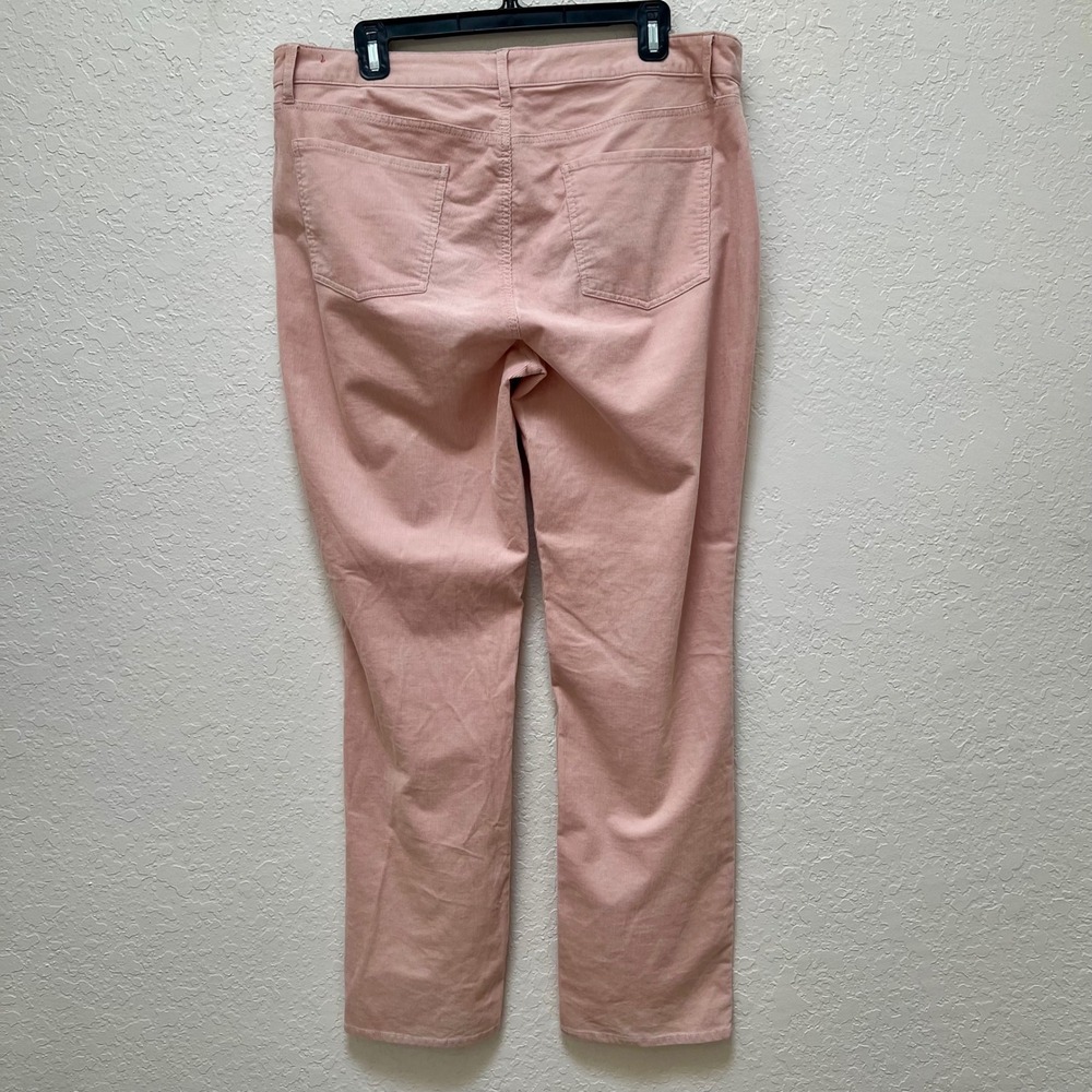 Talbots Flawless Five Pocket Corduroy Pants Pink Straight Leg Womens 14 Blush - Picture 6 of 8